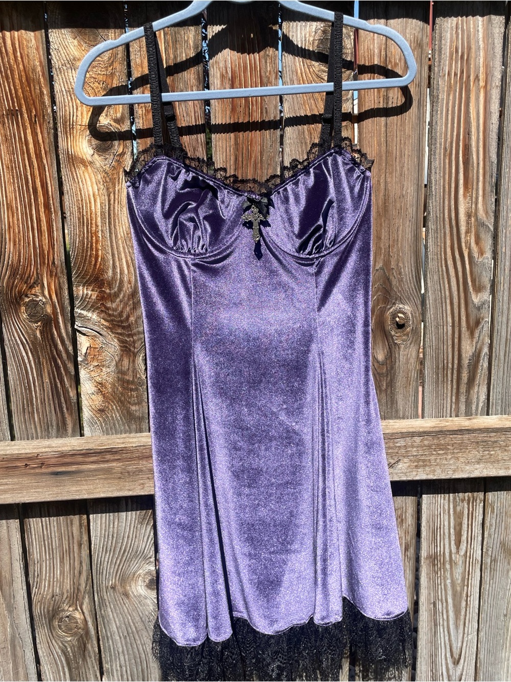 Widow (Dolls Kill) Purple Velvet Goth Dress